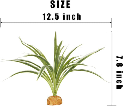 Fake Desert Dry Grass, Reptile Plants for Terrarium, Bearded Dragon Tank Accessories Habitat Decor fit Crested Gecko Leopard Lizard Chameleon Ball Python Snake