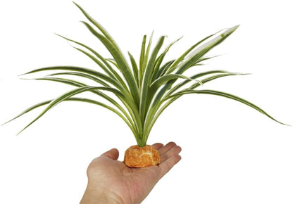 Fake Desert Dry Grass, Reptile Plants for Terrarium, Bearded Dragon Tank Accessories Habitat Decor fit Crested Gecko Leopard Lizard Chameleon Ball Python Snake