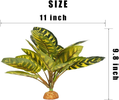Fake Desert Dry Grass, Reptile Plants for Terrarium, Bearded Dragon Tank Accessories Habitat Decor fit Crested Gecko Leopard Lizard Chameleon Ball Python Snake