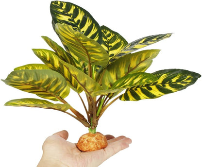 Fake Desert Dry Grass, Reptile Plants for Terrarium, Bearded Dragon Tank Accessories Habitat Decor fit Crested Gecko Leopard Lizard Chameleon Ball Python Snake