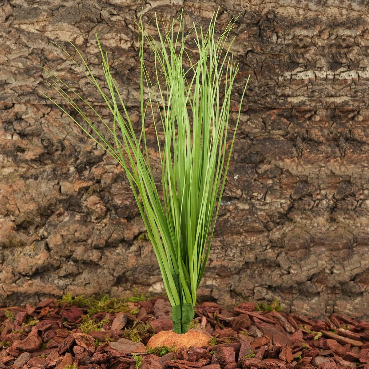Fake Desert Dry Grass, Reptile Plants for Terrarium, Bearded Dragon Tank Accessories Habitat Decor fit Crested Gecko Leopard Lizard Chameleon Ball Python Snake