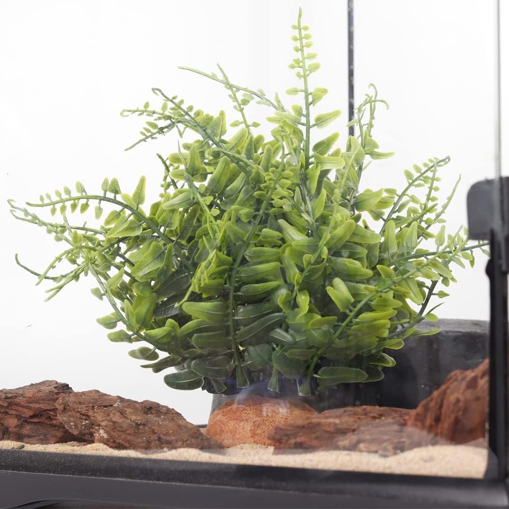 Fake Desert Dry Grass, Reptile Plants for Terrarium, Bearded Dragon Tank Accessories Habitat Decor fit Crested Gecko Leopard Lizard Chameleon Ball Python Snake