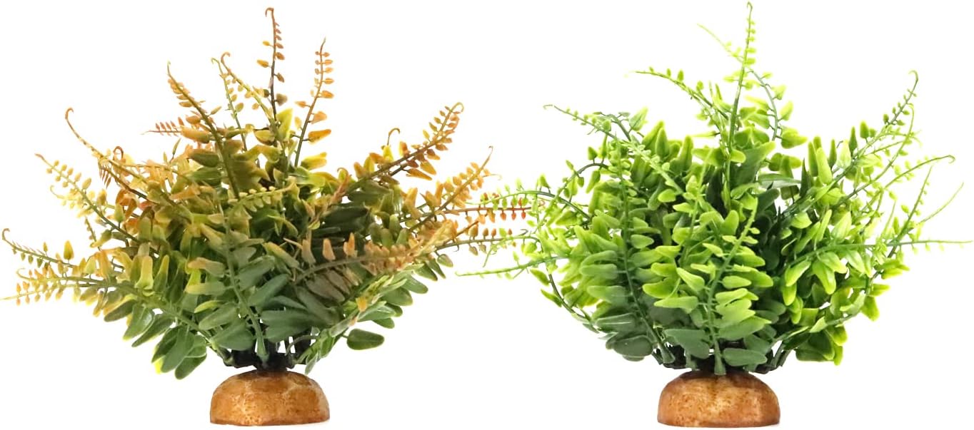 Fake Desert Dry Grass, Reptile Plants for Terrarium, Bearded Dragon Tank Accessories Habitat Decor fit Crested Gecko Leopard Lizard Chameleon Ball Python Snake