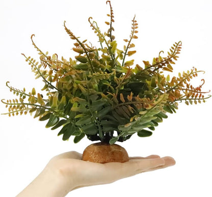 Fake Desert Dry Grass, Reptile Plants for Terrarium, Bearded Dragon Tank Accessories Habitat Decor fit Crested Gecko Leopard Lizard Chameleon Ball Python Snake