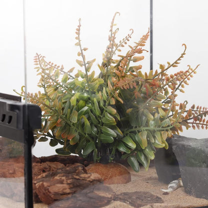 Fake Desert Dry Grass, Reptile Plants for Terrarium, Bearded Dragon Tank Accessories Habitat Decor fit Crested Gecko Leopard Lizard Chameleon Ball Python Snake