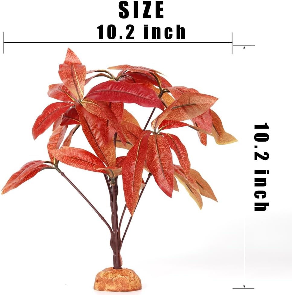 Fake Desert Dry Grass, Reptile Plants for Terrarium, Bearded Dragon Tank Accessories Habitat Decor fit Crested Gecko Leopard Lizard Chameleon Ball Python Snake