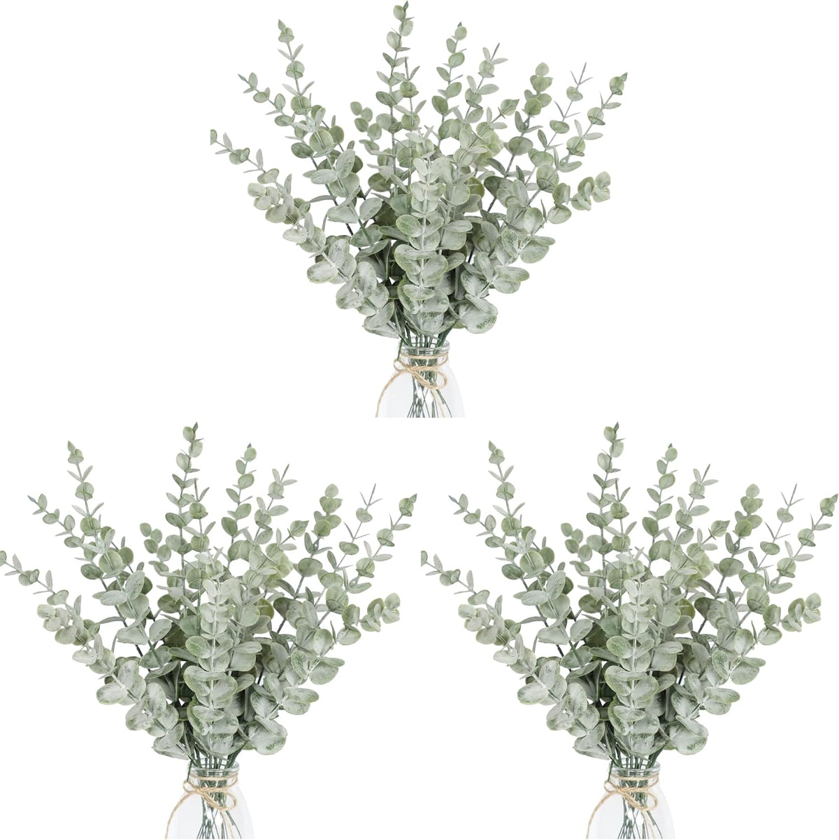 18pcs Eucalyptus Stems Artificial Eucalyptus Leaves Stems