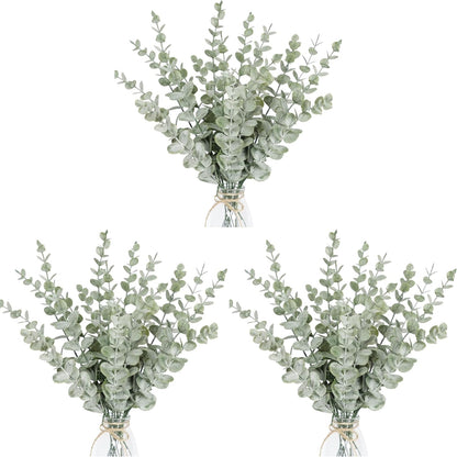 18pcs Eucalyptus Stems Artificial Eucalyptus Leaves Stems