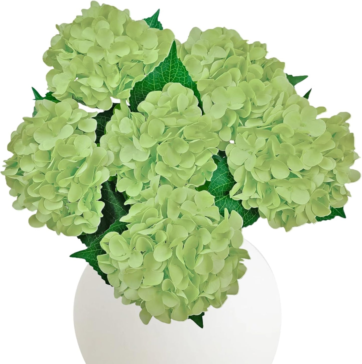 6PCS Blue Hydrangea Artificial Flowers, Bulk Silk Fake Flower with Stems, Faux Hydrangeas Bouquets for Home Décor, Wedding, Party, and Office Table Centerpieces.