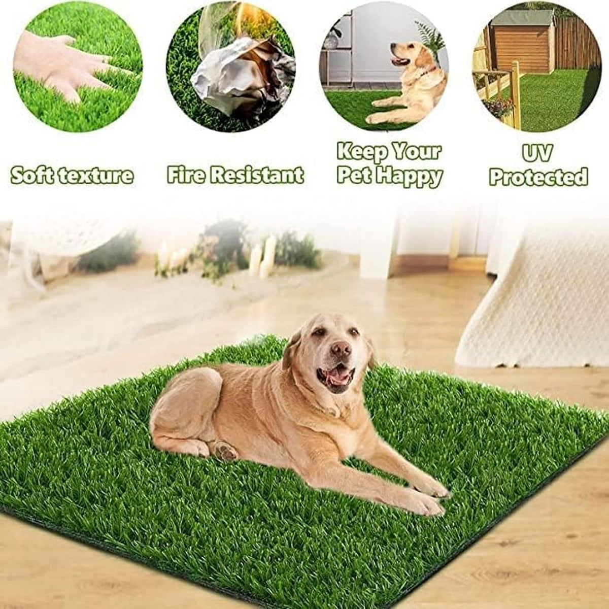 Dog Grass Pad,51.2x31.5In Fake Grass for Dogs,Artificial Grass Pee Pad for Puppies Potty Training Indoor Outdoor