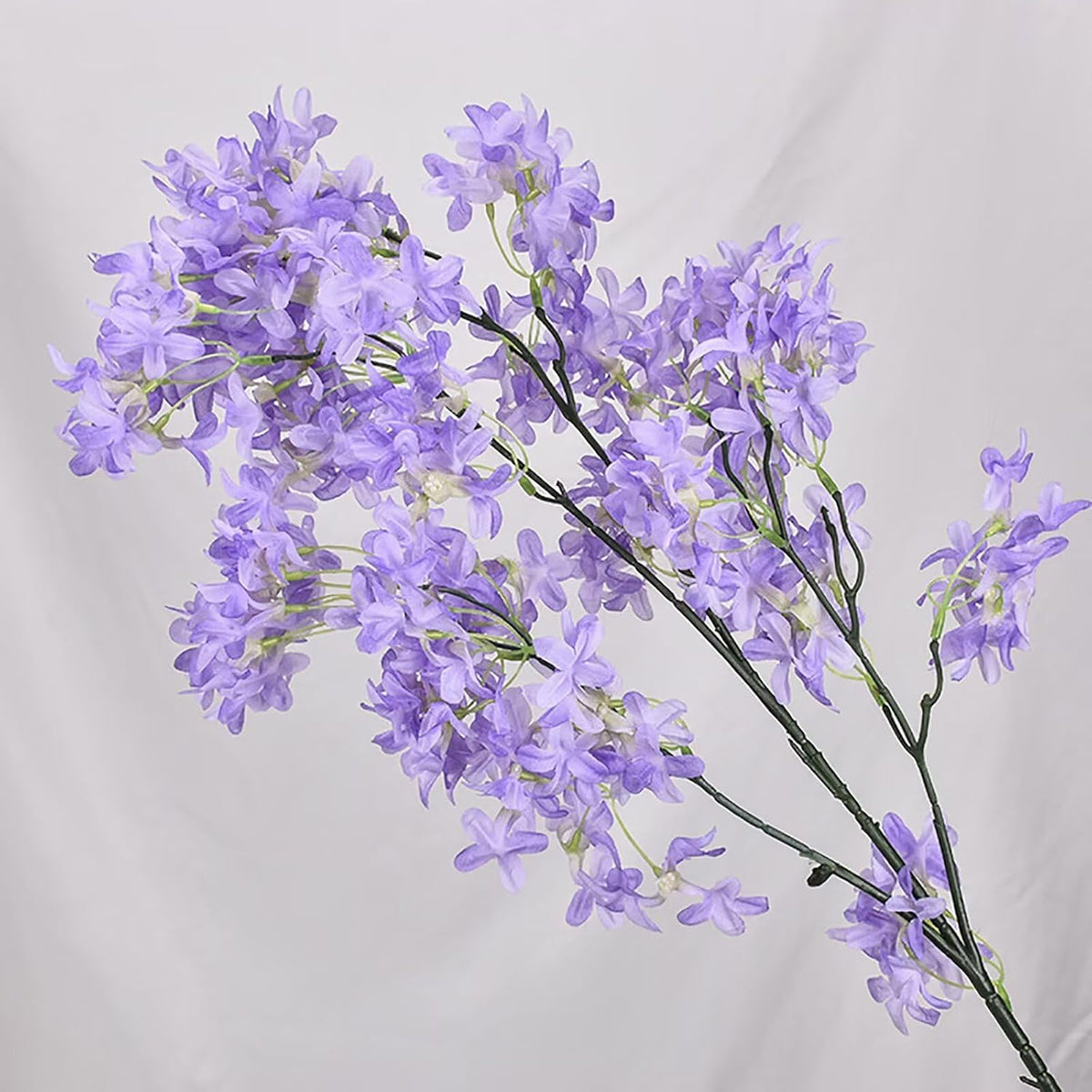 3Bundles Artificial Lilac Flowers Purple Silk Lilac Flowers Bouquet Faux Lilac Flowers with Stems Fake Lilac Flowers Arrangements for Indoor Outdoor Garden Wedding Home Decor