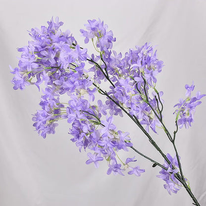 3Bundles Artificial Lilac Flowers Purple Silk Lilac Flowers Bouquet Faux Lilac Flowers with Stems Fake Lilac Flowers Arrangements for Indoor Outdoor Garden Wedding Home Decor