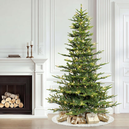 7.5ft Pre-Lit Aspen Fir Artificial Christmas Tree