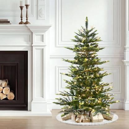 7.5ft Pre-Lit Aspen Fir Artificial Christmas Tree