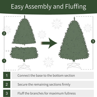 7.5ft Pre-Lit Aspen Fir Artificial Christmas Tree