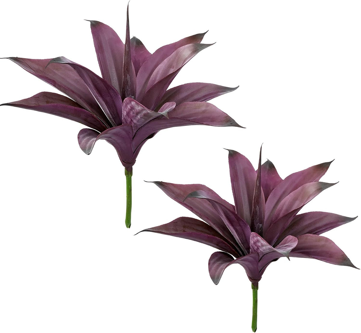 Artificial Agave Plants,Large UV Resistant Fake Agave Planters for Indoor and Outdoor Decorating Artificial Plants for Outdoors Fake Plants 2Pack, 28" Red