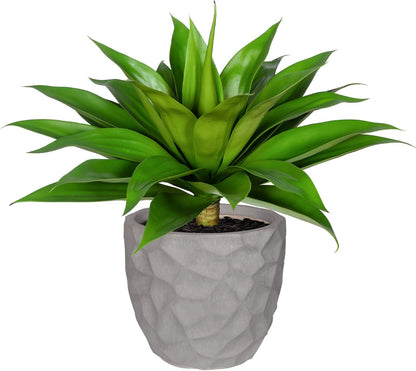 Artificial Agave Plants,Large UV Resistant Fake Agave Planters for Indoor and Outdoor Decorating Artificial Plants for Outdoors Fake Plants 2Pack, 28" Red