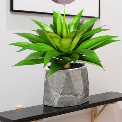 Artificial Agave Plants,Large UV Resistant Fake Agave Planters for Indoor and Outdoor Decorating Artificial Plants for Outdoors Fake Plants 2Pack, 28" Red