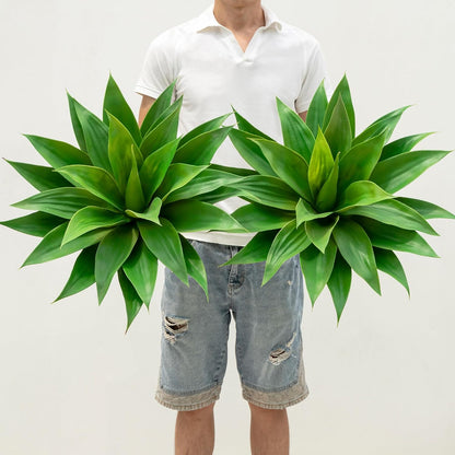 Artificial Agave Plants,Large UV Resistant Fake Agave Planters for Indoor and Outdoor Decorating Artificial Plants for Outdoors Fake Plants 2Pack, 28" Red