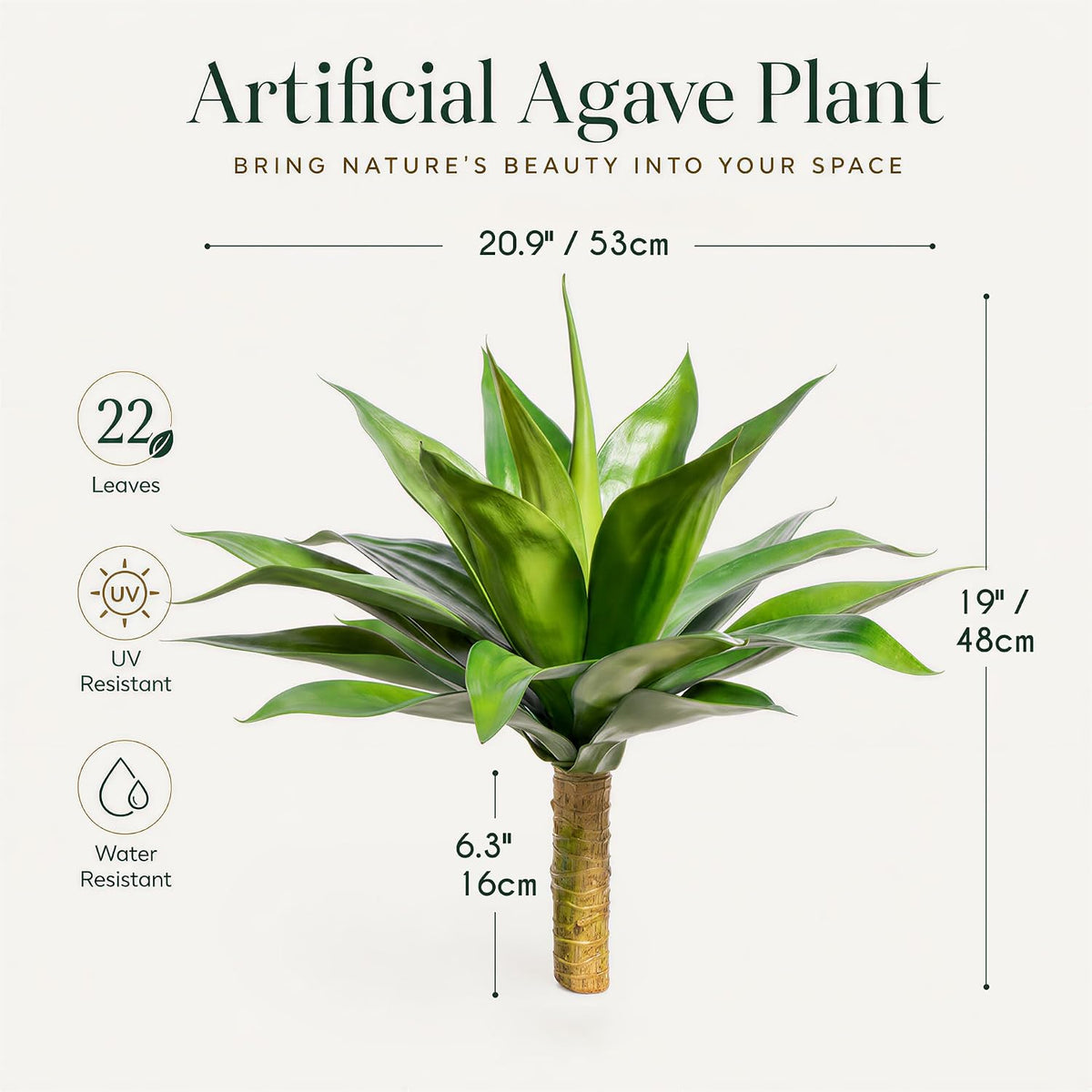 Artificial Agave Plants,Large UV Resistant Fake Agave Planters for Indoor and Outdoor Decorating Artificial Plants for Outdoors Fake Plants 2Pack, 28" Red
