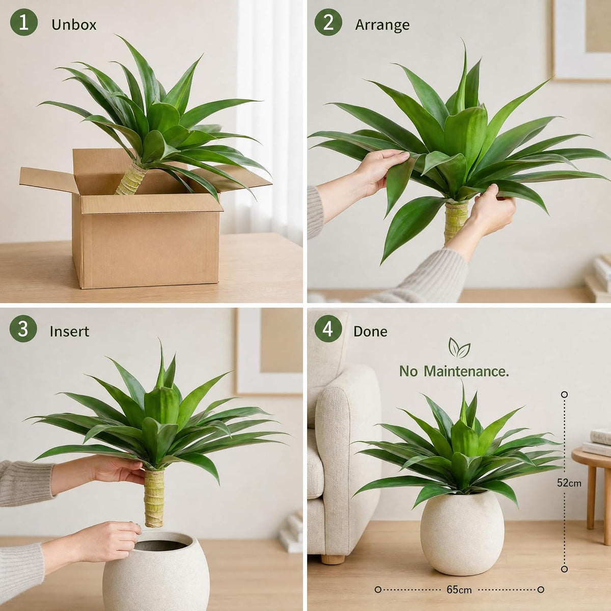 Artificial Agave Plants,Large UV Resistant Fake Agave Planters for Indoor and Outdoor Decorating Artificial Plants for Outdoors Fake Plants 2Pack, 28" Red