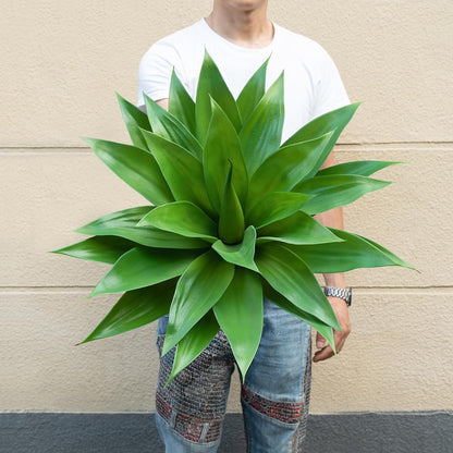 Artificial Agave Plants,Large UV Resistant Fake Agave Planters for Indoor and Outdoor Decorating Artificial Plants for Outdoors Fake Plants 2Pack, 28" Red