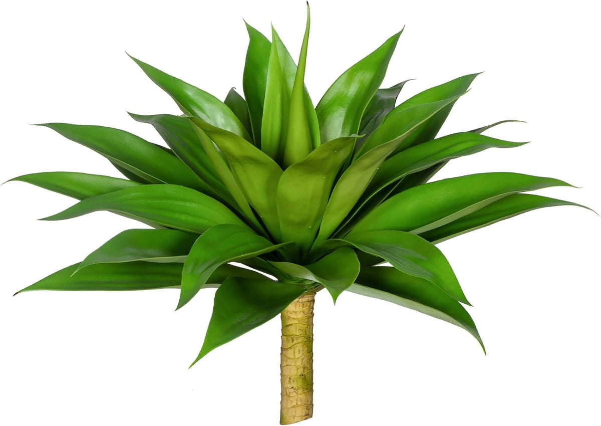 Artificial Agave Plants,Large UV Resistant Fake Agave Planters for Indoor and Outdoor Decorating Artificial Plants for Outdoors Fake Plants 2Pack, 28" Red