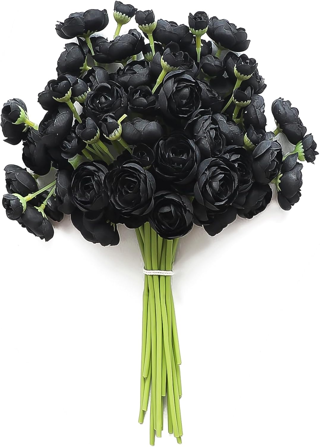 Ranunculus Artificial Flowers 18 Pcs Dusty Rose Faux Silk Mini Ranunculus Bulk Fake Wedding Filler Flowers for DIY Bouquets, Centerpieces, Bridal Shower Decorations & Arrangements