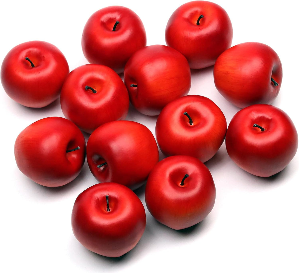 12Pcs Artificial Red Fake Apples for Decoration