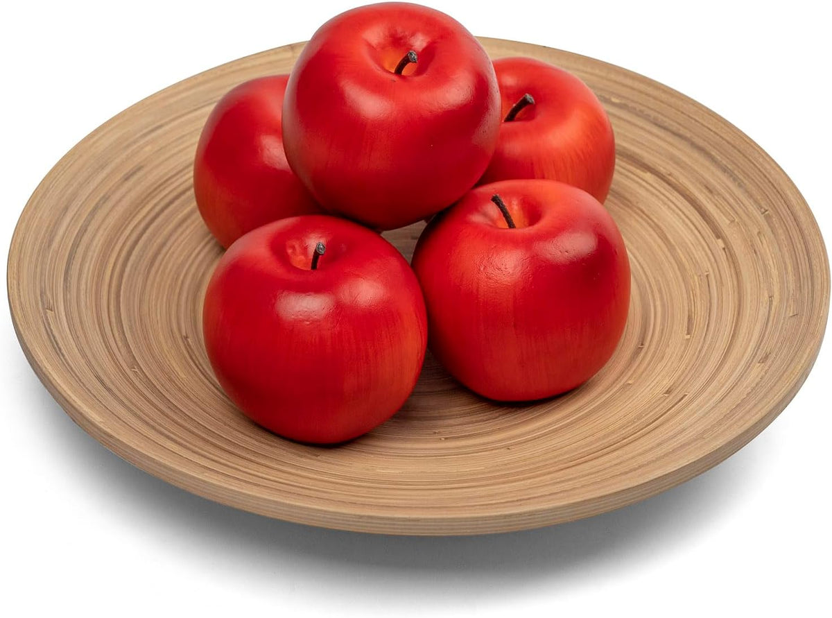 12Pcs Artificial Red Fake Apples for Decoration