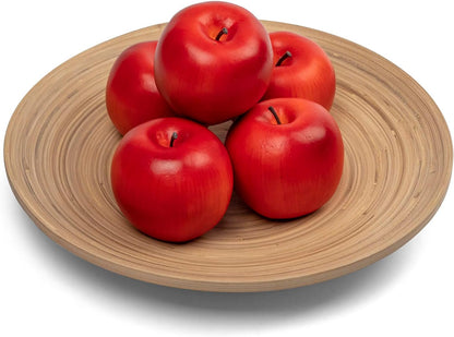 12Pcs Artificial Red Fake Apples for Decoration