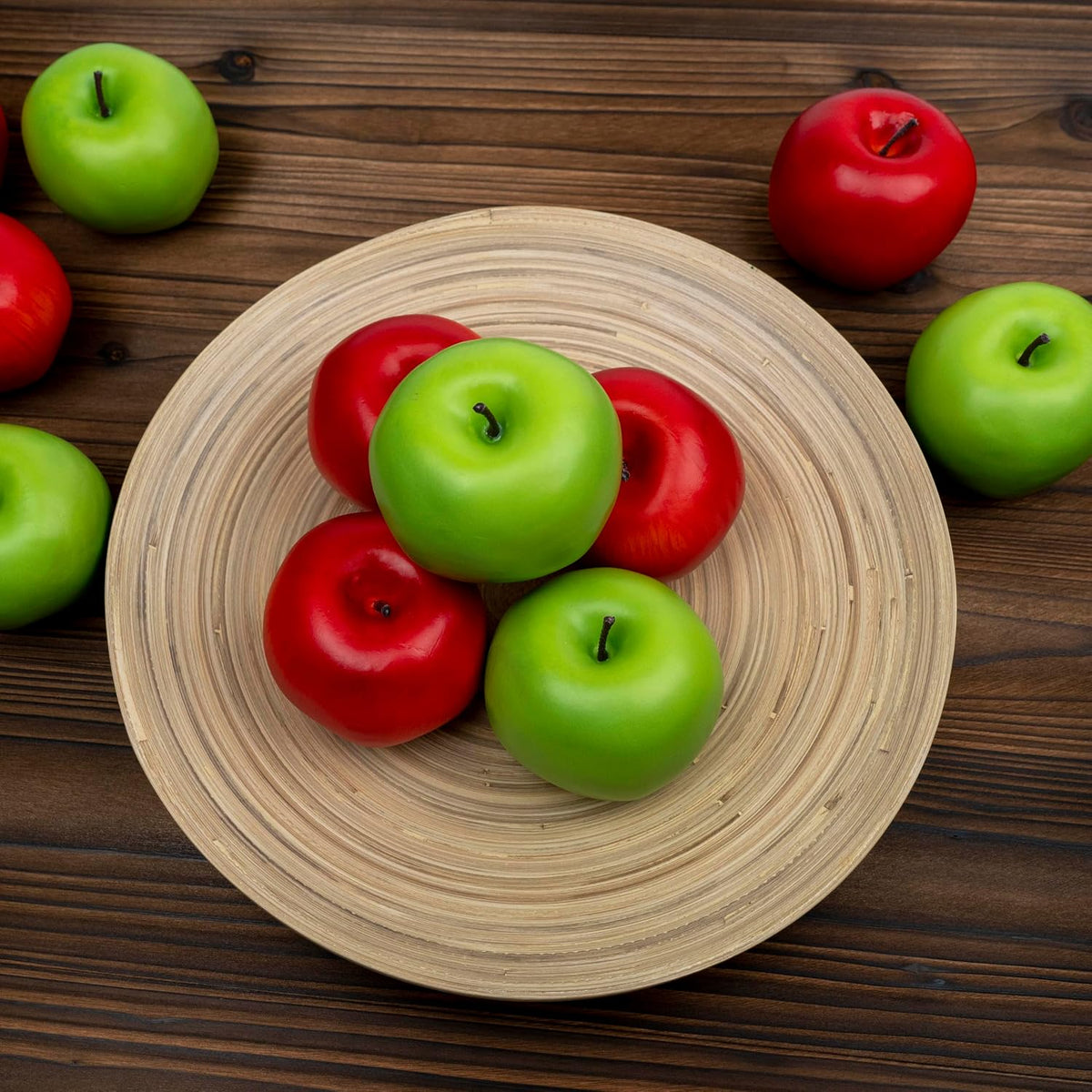 12Pcs Artificial Red Fake Apples for Decoration