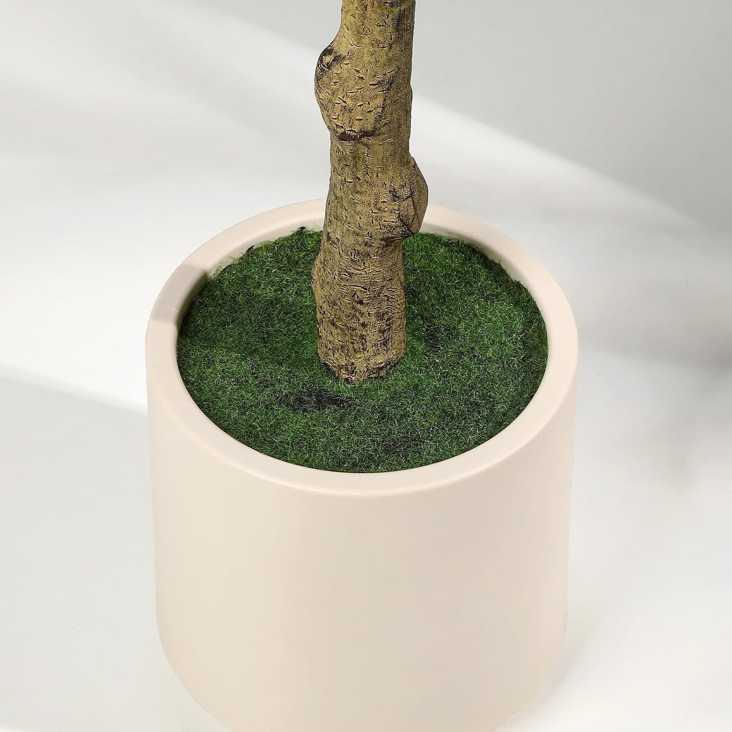 6FT Faux Olive Tree with Fruits White Pot, Indoor Home Decor | Faux Silk Plant, Lifelike Fruits,Safe Materials,Easy to Assemble,Indoor Fake Potted Tree