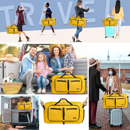65L Duffle Bag Foldable Travel Duffel Bags for Men Women Travel Bag