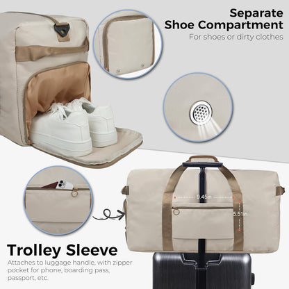 65L Duffle Bag Foldable Travel Duffel Bags for Men Women Travel Bag