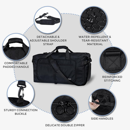 65L Duffle Bag Foldable Travel Duffel Bags for Men Women Travel Bag