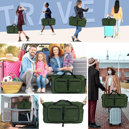 65L Duffle Bag Foldable Travel Duffel Bags for Men Women Travel Bag