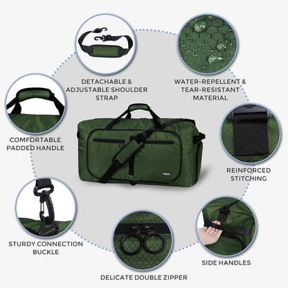 65L Duffle Bag Foldable Travel Duffel Bags for Men Women Travel Bag