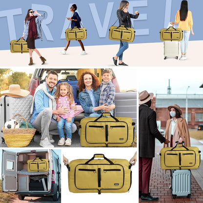 65L Duffle Bag Foldable Travel Duffel Bags for Men Women Travel Bag