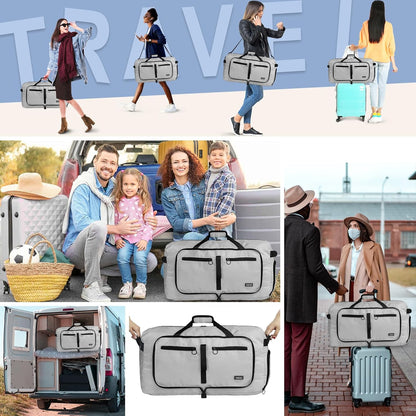 65L Duffle Bag Foldable Travel Duffel Bags for Men Women Travel Bag