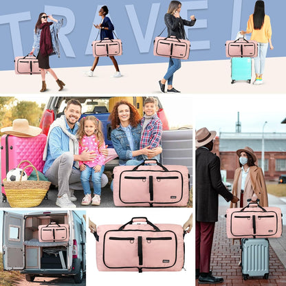 65L Duffle Bag Foldable Travel Duffel Bags for Men Women Travel Bag