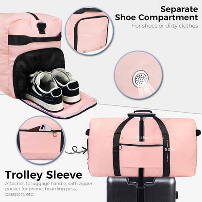 65L Duffle Bag Foldable Travel Duffel Bags for Men Women Travel Bag