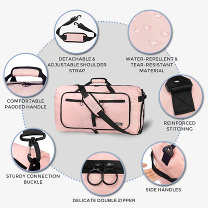 65L Duffle Bag Foldable Travel Duffel Bags for Men Women Travel Bag