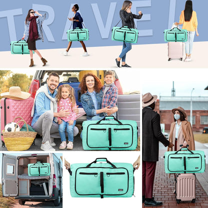 65L Duffle Bag Foldable Travel Duffel Bags for Men Women Travel Bag