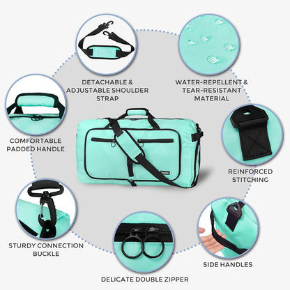 65L Duffle Bag Foldable Travel Duffel Bags for Men Women Travel Bag