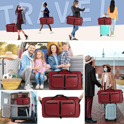 65L Duffle Bag Foldable Travel Duffel Bags for Men Women Travel Bag