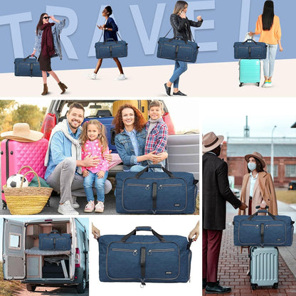 65L Duffle Bag Foldable Travel Duffel Bags for Men Women Travel Bag