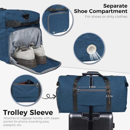65L Duffle Bag Foldable Travel Duffel Bags for Men Women Travel Bag