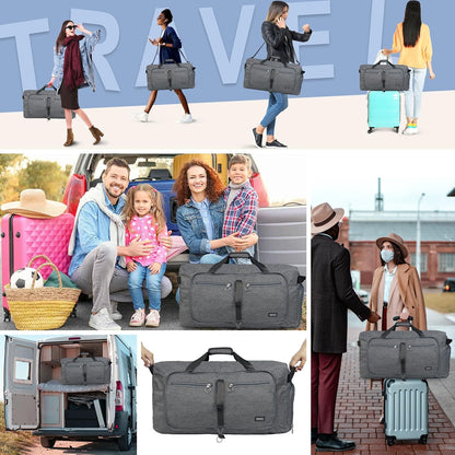 65L Duffle Bag Foldable Travel Duffel Bags for Men Women Travel Bag