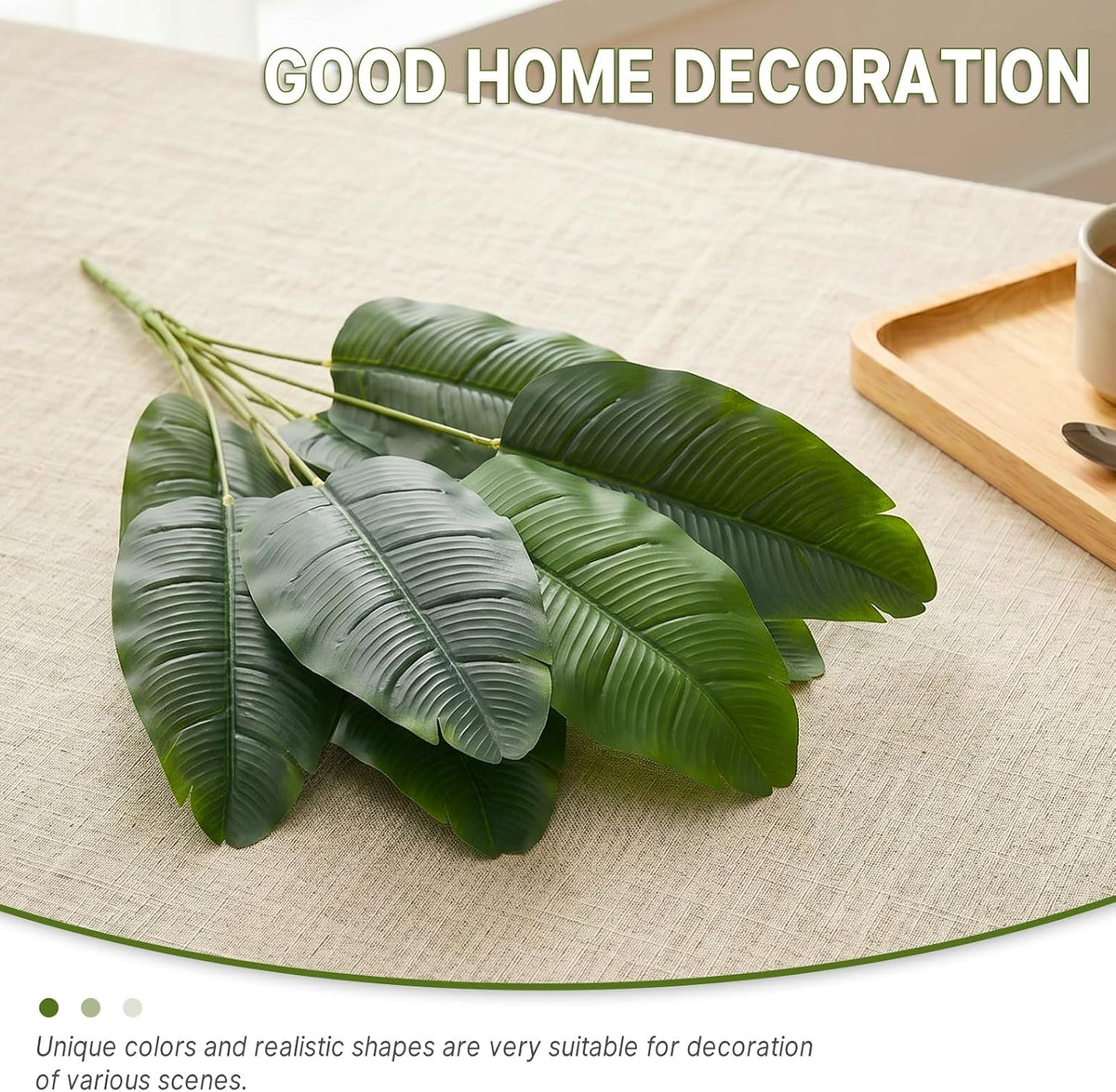 Artificial Banana Trees 2 Pcs 26" Fake Banana Leaves